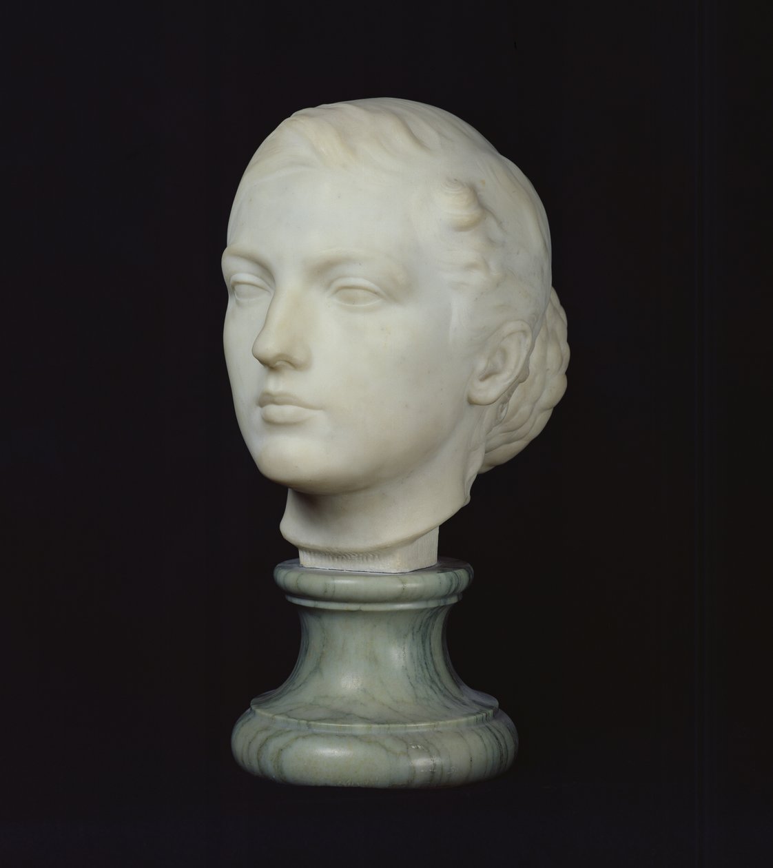 Hlava Jane Poupelet (1878-1932) 1897 (mramor) od Lucien Schnegg