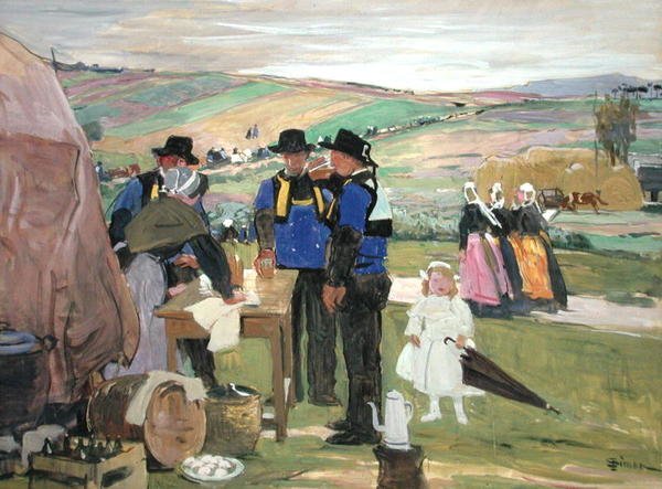 Brittany Pardon (kvaš na palubě) od Lucien Simon