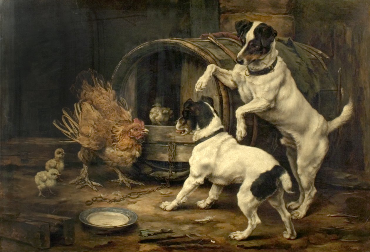 Úzkostlivý okamžik, 1895 od Lucy Ann Leavers