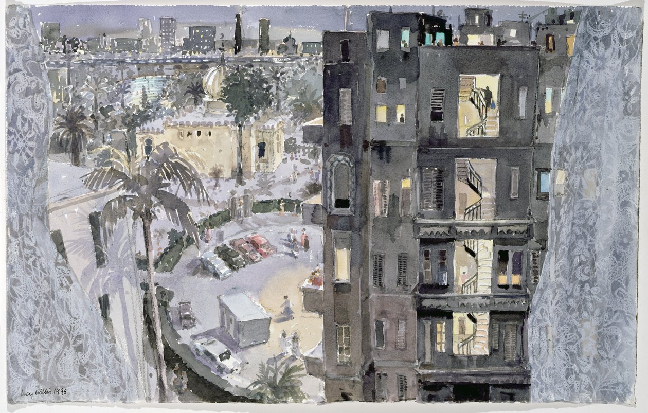 Cairo Night, 1996 (wc na papíře) od Lucy Willis