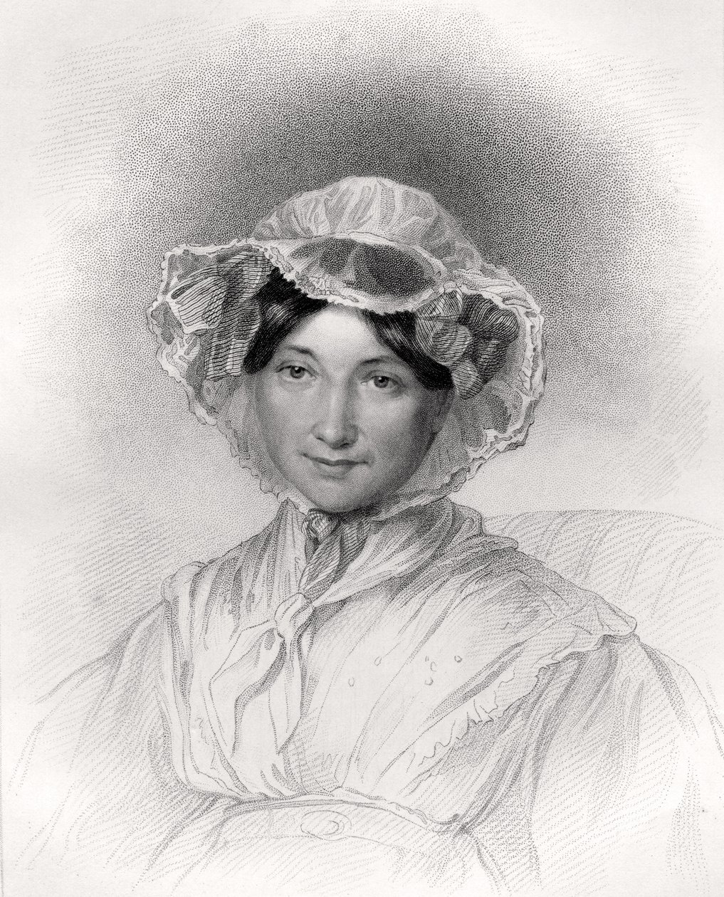 Frances Trollope, vyrytý W. Hollem, z 