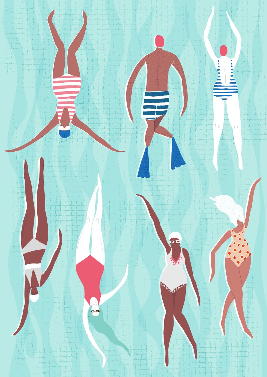 Plavci, 2014 (digitální) od Lucy Banaji
