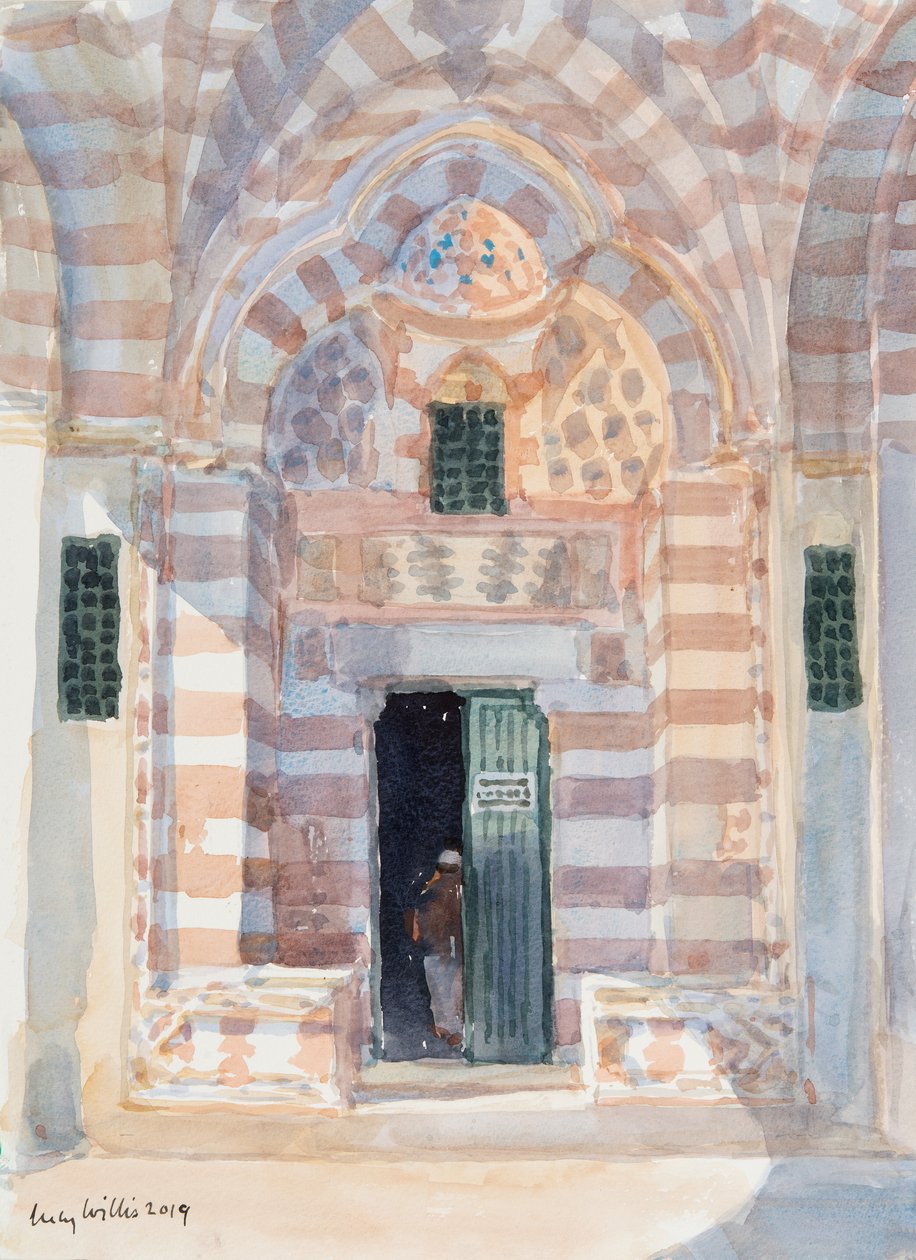 Shaded Entrance, The Temple Mount, Jeruzalém, 2019 (bez papíru) od Lucy Willis