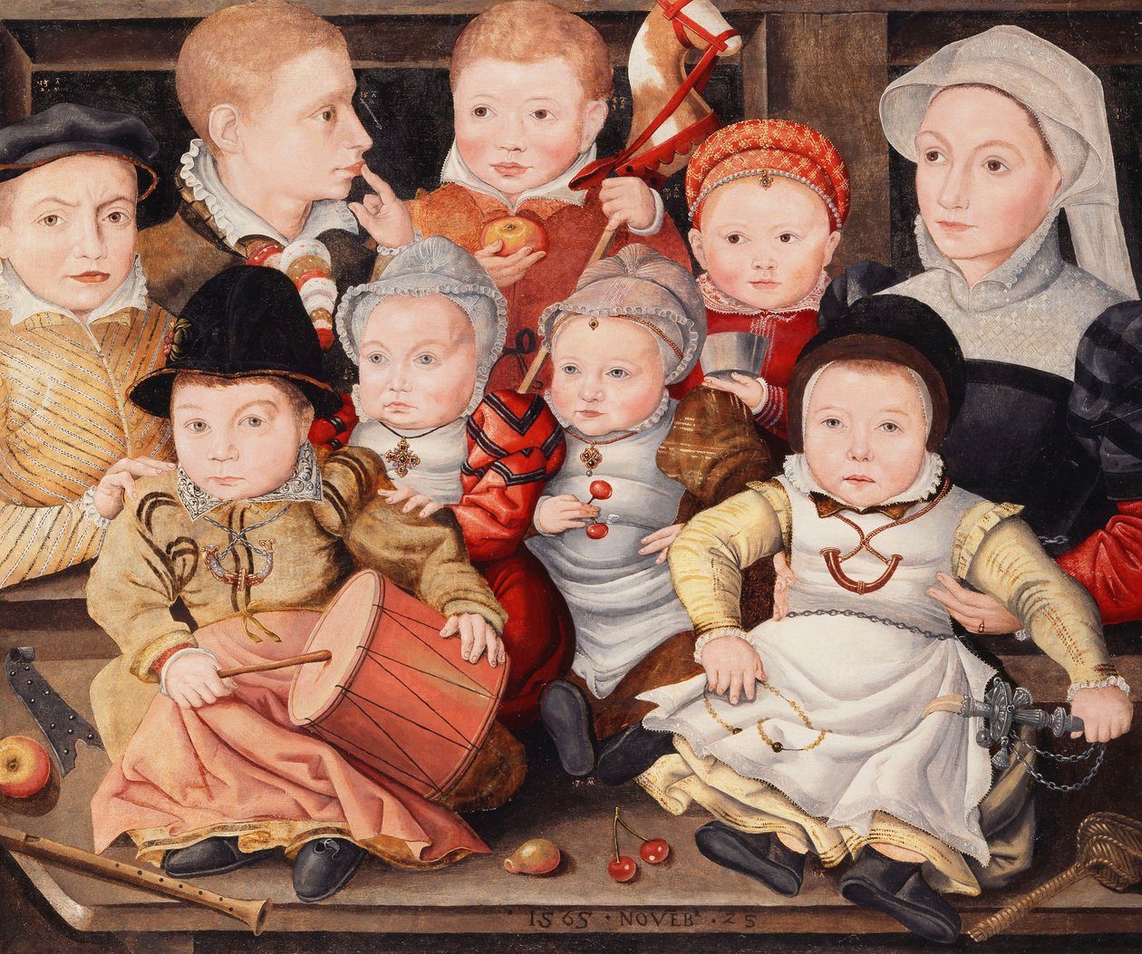 Skupinový portrét dětí, 1565 od Ludger Tom the Younger Ring