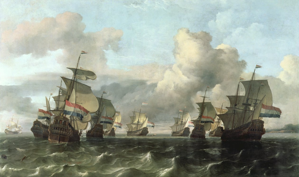 Nizozemská flotila indické společnosti, 1675 od Ludolf Backhuysen