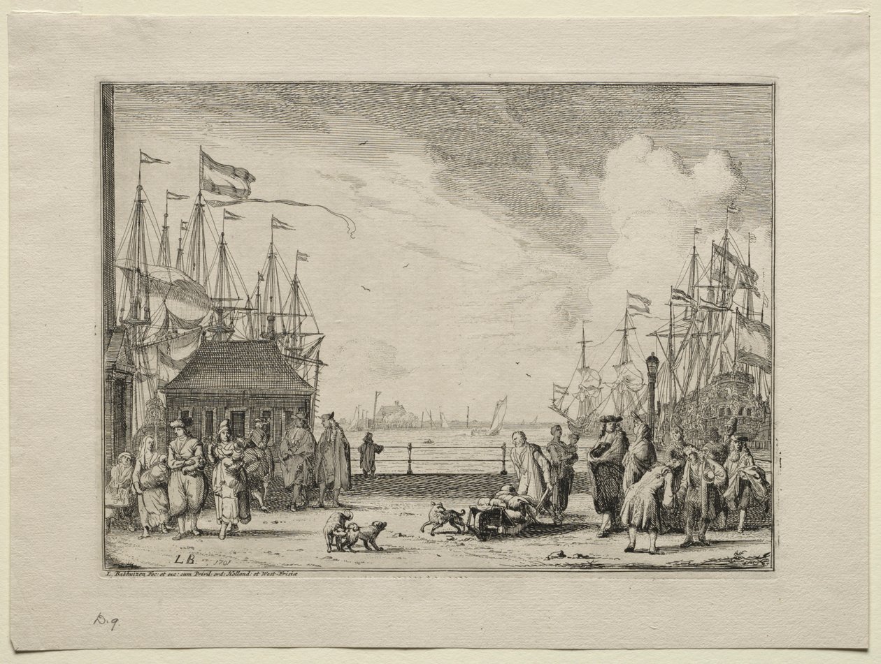 Přístav v Amsterdamu, 1701. od Ludolf Backhuysen