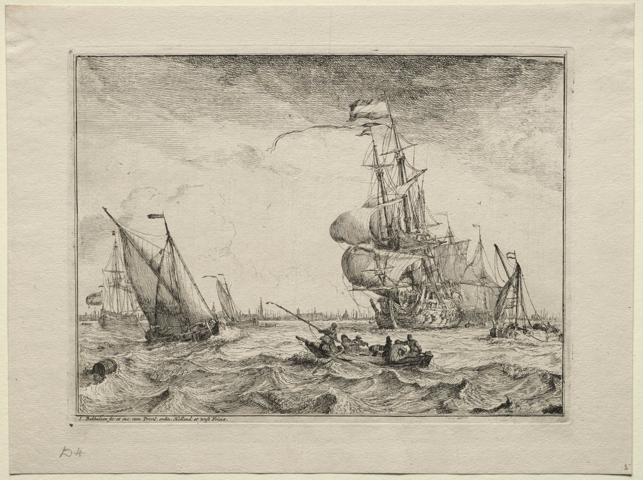 Lodě pod plnými plachtami, 1701. od Ludolf Backhuysen