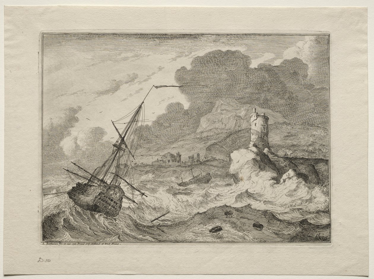 Bouře na moři, 1701. od Ludolf Backhuysen