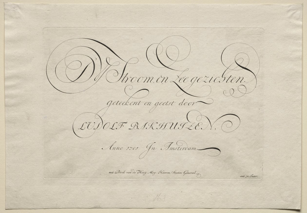 Řeka IJ a mořské krajiny, 1701. od Ludolf Backhuysen