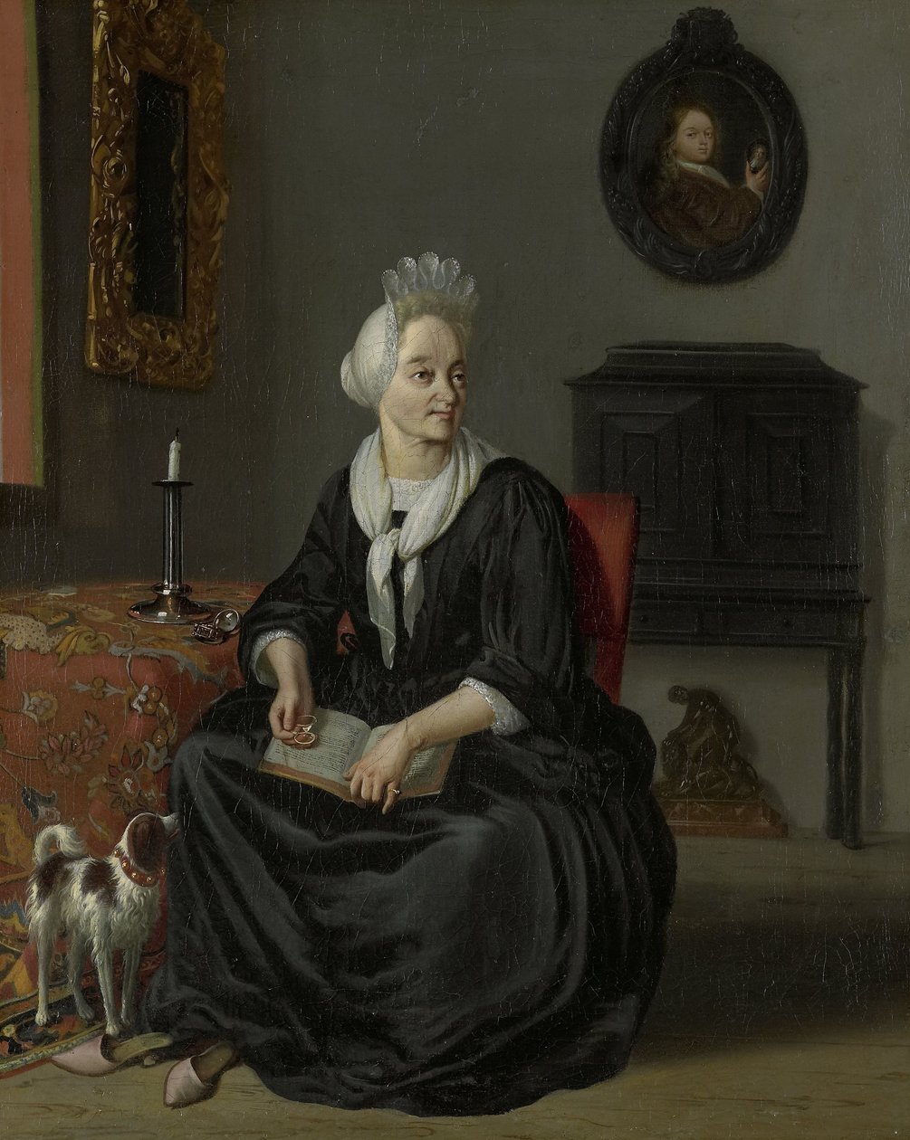 Anna de Hooghe (1645-1717). Malířova čtvrtá manželka od Ludolf Bakhuysen