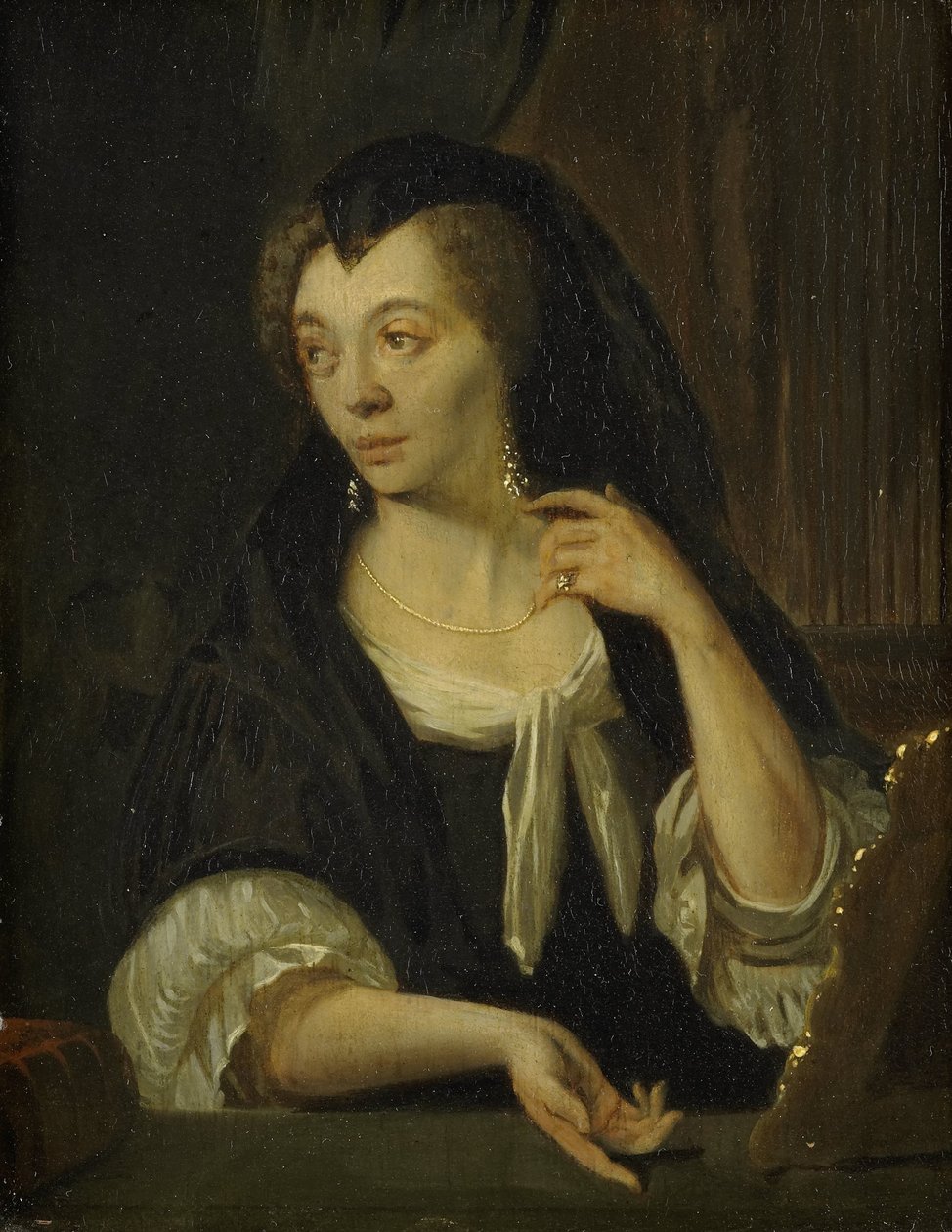 Anna de Hooghe (1645-1717). Malířova čtvrtá manželka od Ludolf Bakhuysen