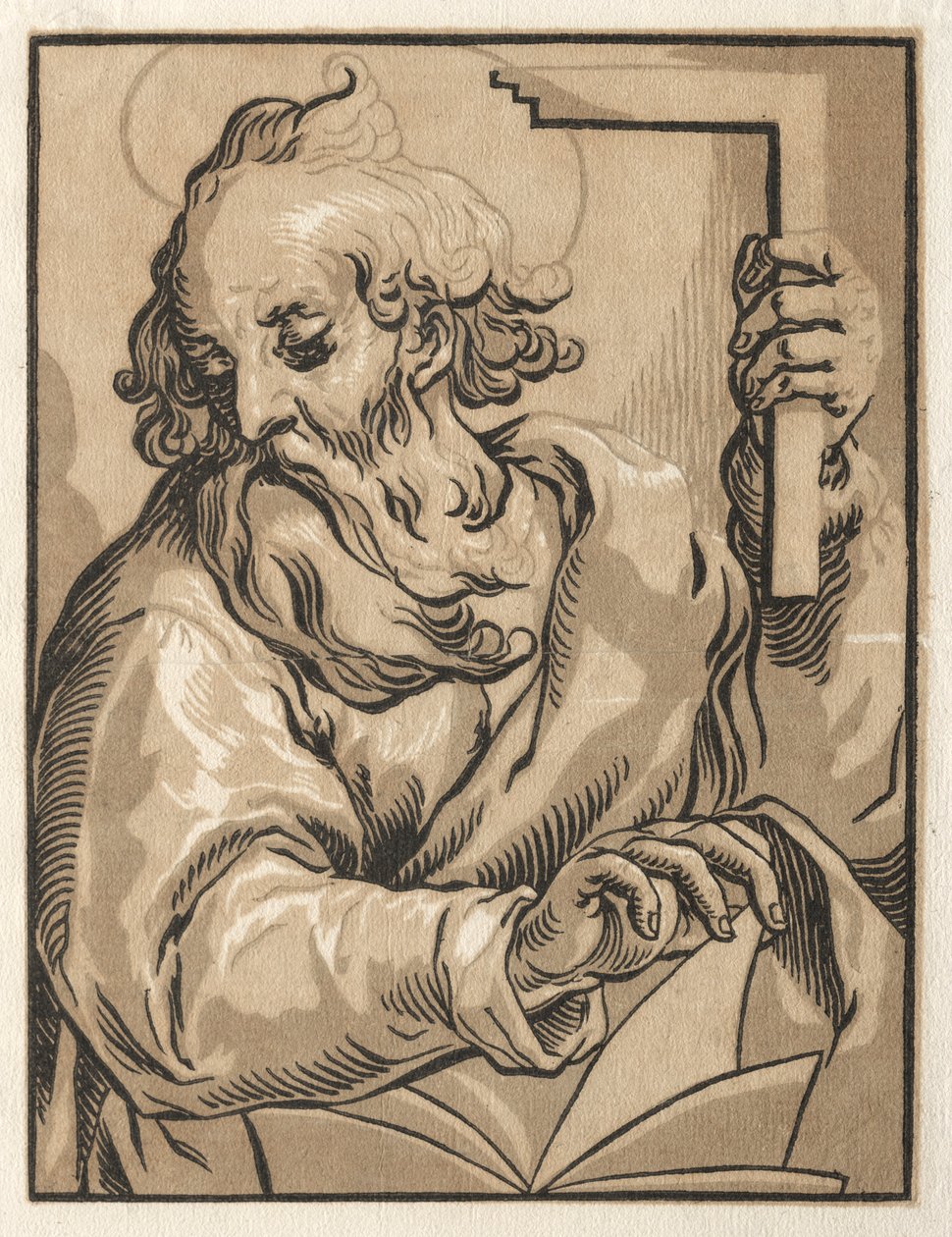 Kristus a apoštolové: Sv. Tomáš (s náměstím) od Ludolph Büsinck