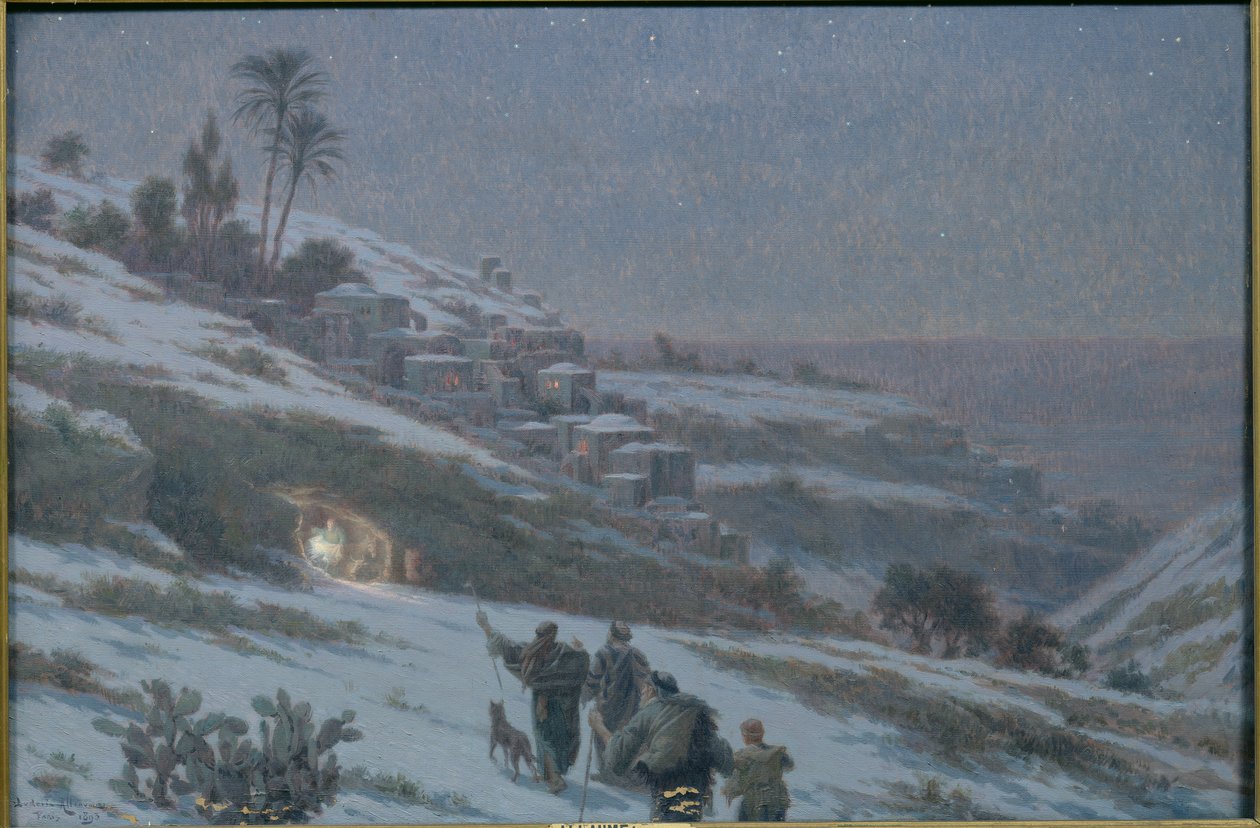 Vánoční noc v Betlémě, 1893 od Ludovic Alleaume