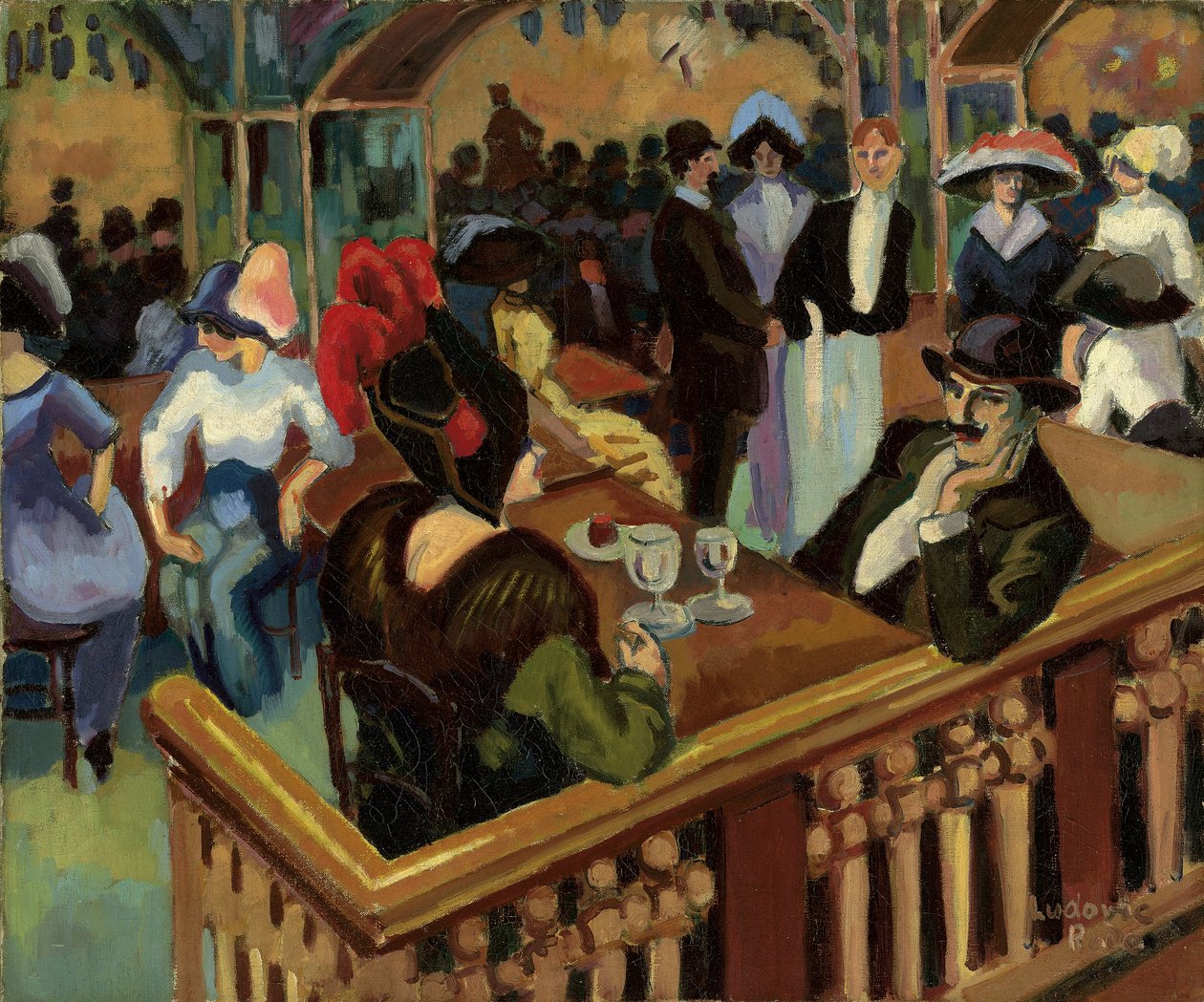 Cafe Parisien (Bal Tabarin) od Ludovic Rodolphe Pissarro