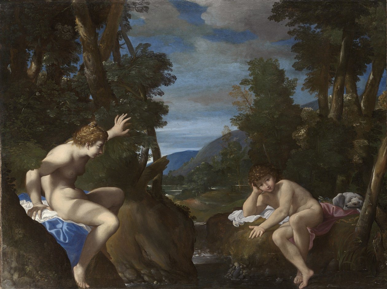 Salmacis a Hermafrodit od Ludovico Carracci