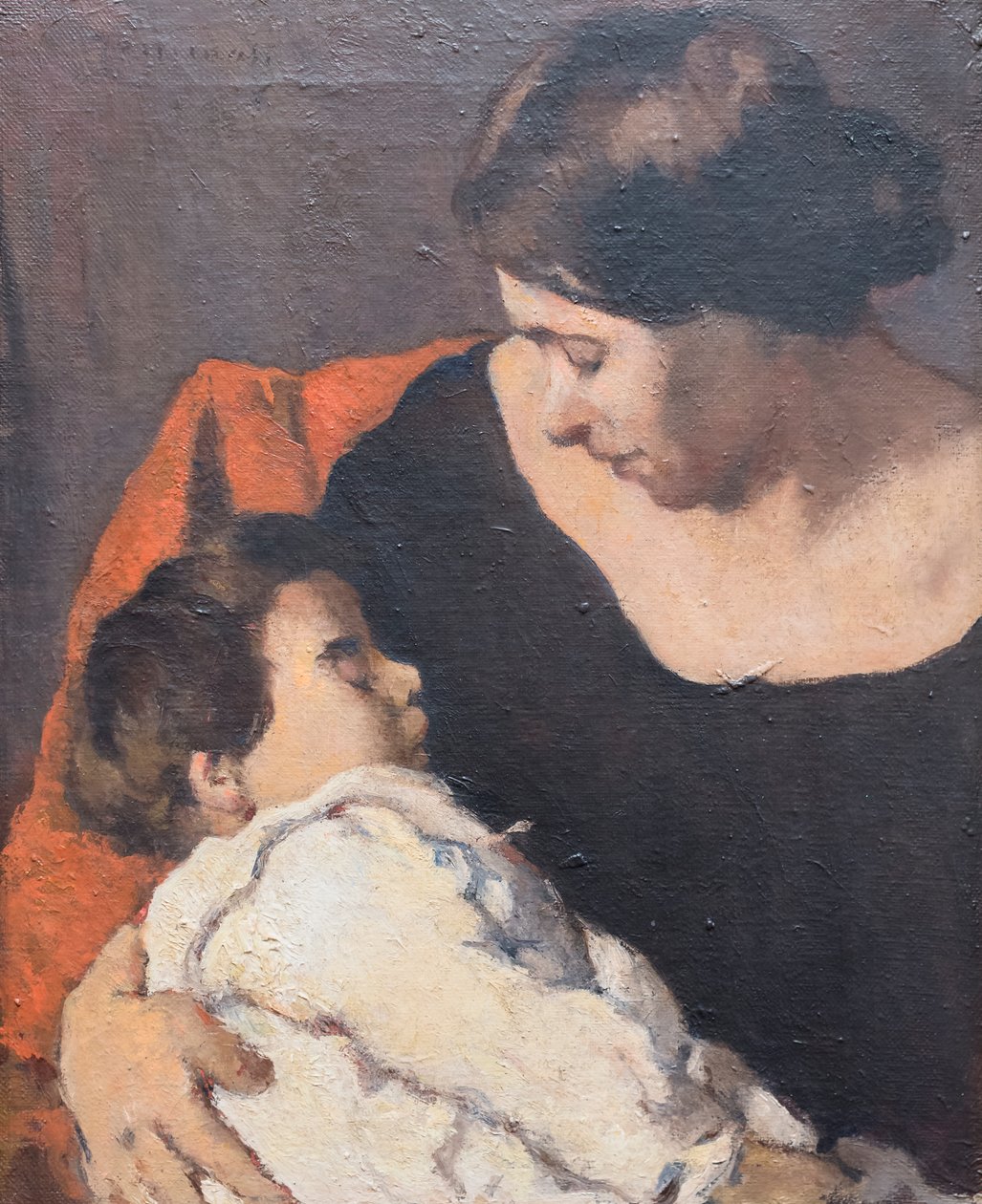 Žena s dítětem od Ludovico (1866 1941) Tommasi
