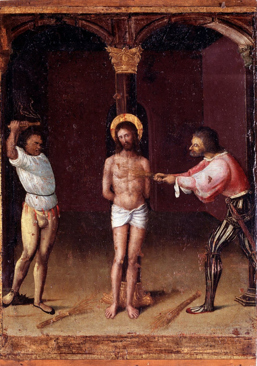 Život Panny Marie: „“ La flagellation““ Řada „“ Tajemství růžence““ od Ludovico Brea