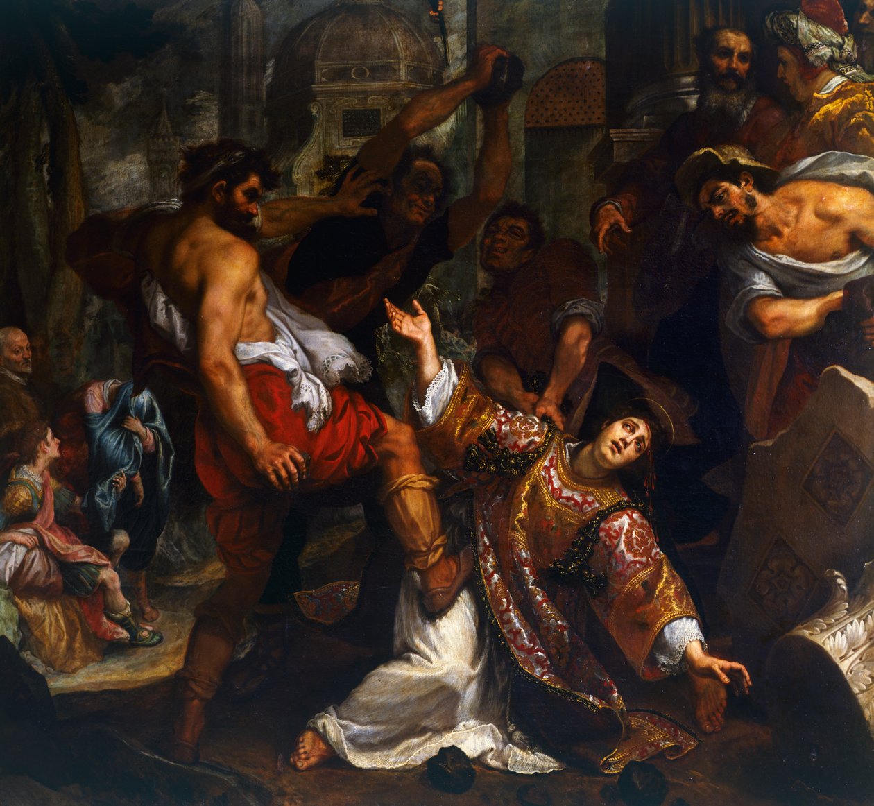 Umučení svatého Štěpána, od Ludovica Cardiho známého jako il Cigoli (1559-1613), obraz. od Ludovico Cardi