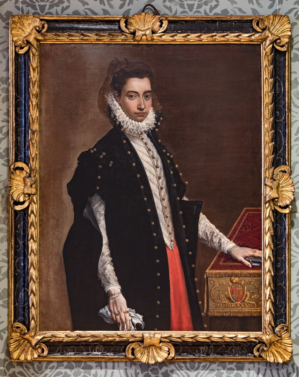 Fontanellato, Labyrint Masone, Franco Maria Ricci Art Collection: "Portrét Lucrezia Bentivoglio Leoni" od Ludovico Carracci