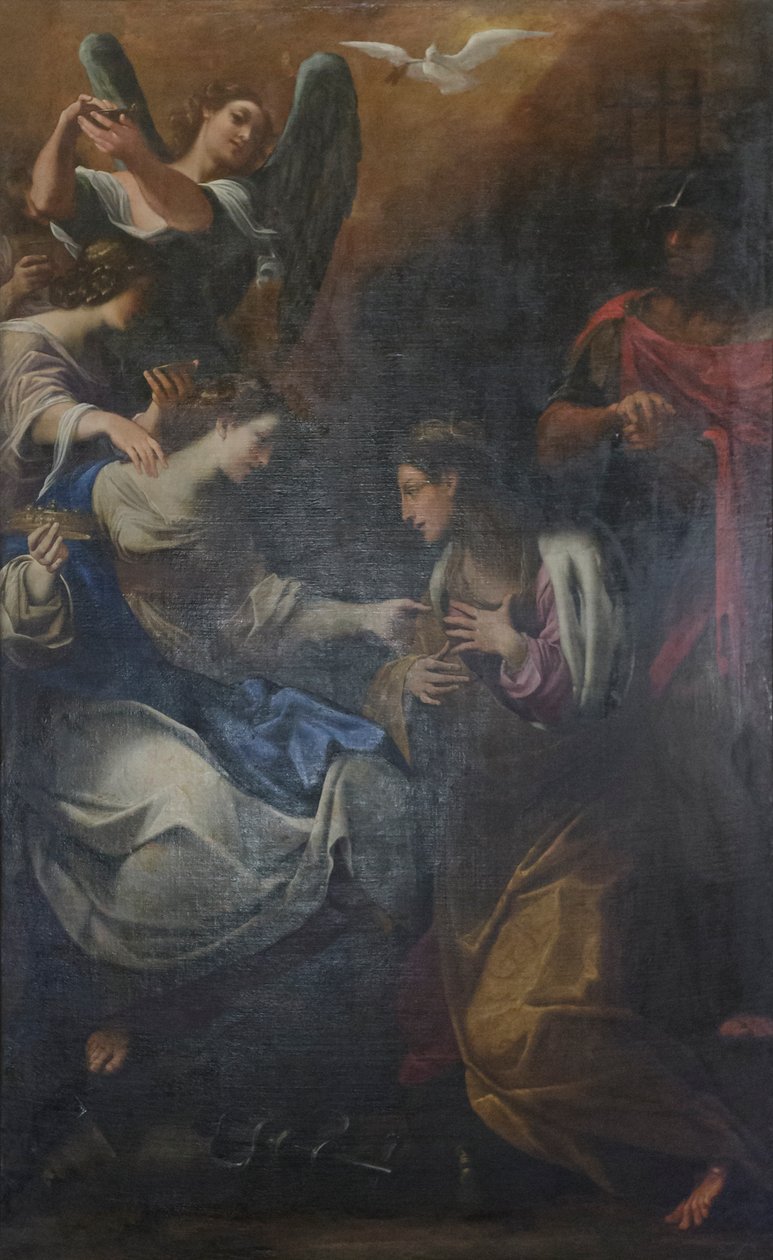 Svatou Kateřinu Alexandrijskou navštívila ve vězení císařovna Faustyna od Ludovico Carracci