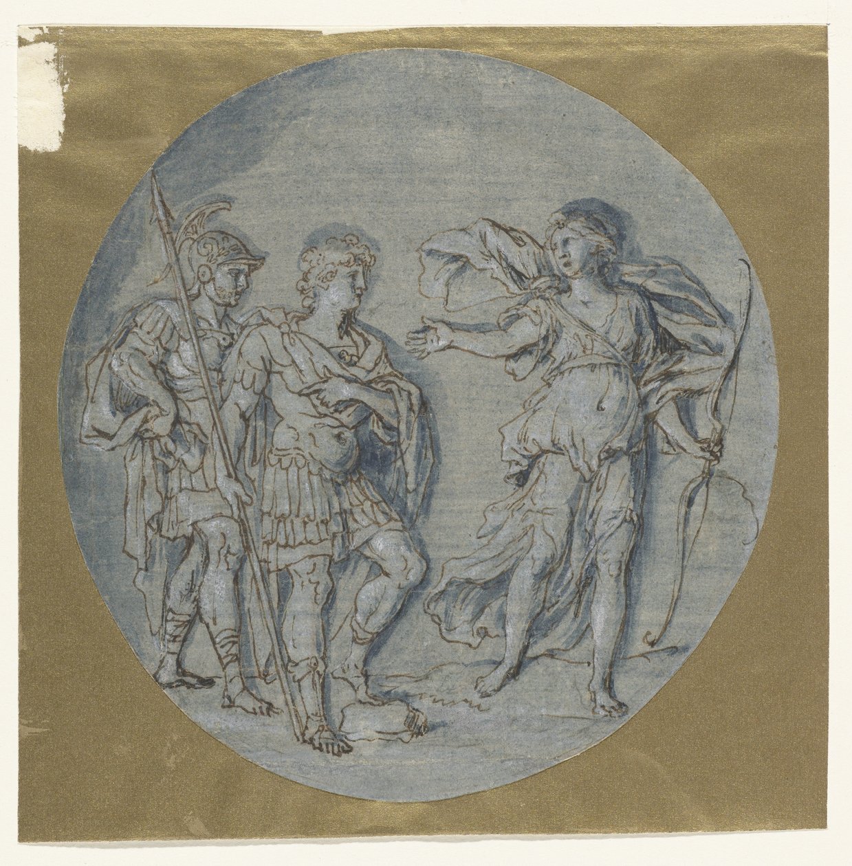 Diana mluví s Aeneem a Achatesem od Ludovico Gimignani