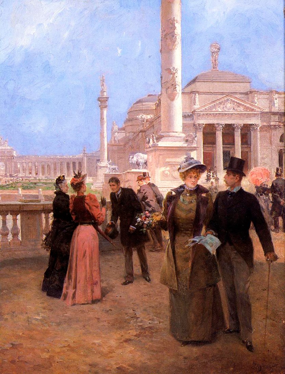 The Grand Plaza, světová kolumbovská expozice, c.1893 od Ludovico Marchetti