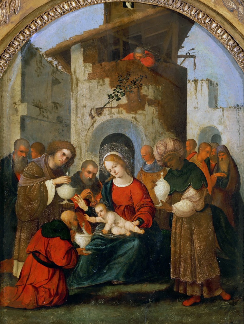 Klanění tří králů, 1522. od Ludovico Mazzolino