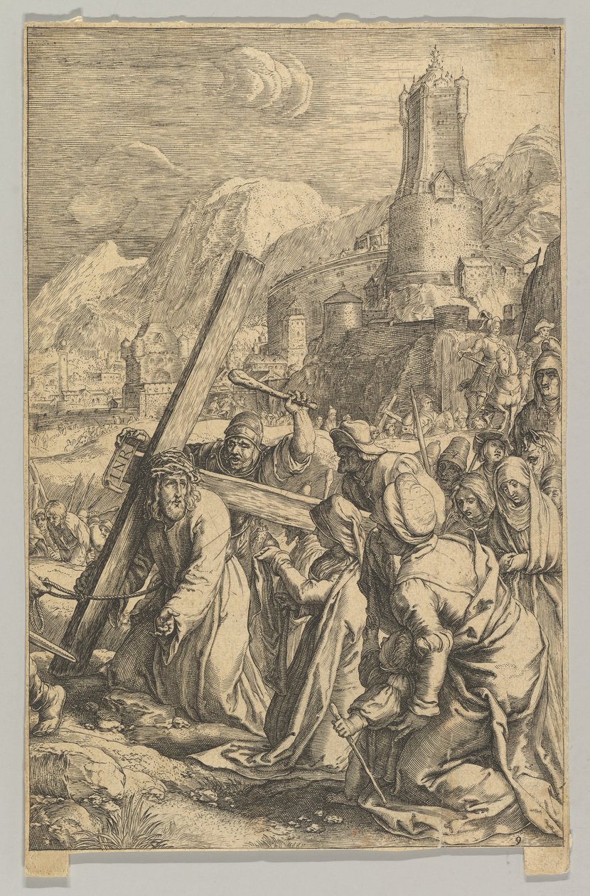 Kristus nesoucí kříž, z Umučení Krista, ca. 1623. od Ludovicus Siceram