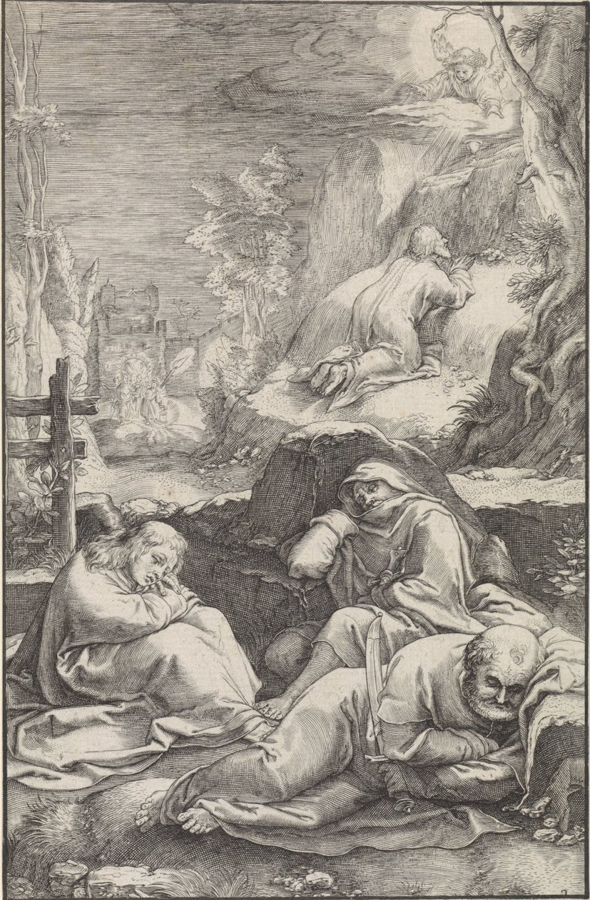 Kristus v zahradě Getsemanské The Passion (název série) od Ludovicus Siceram