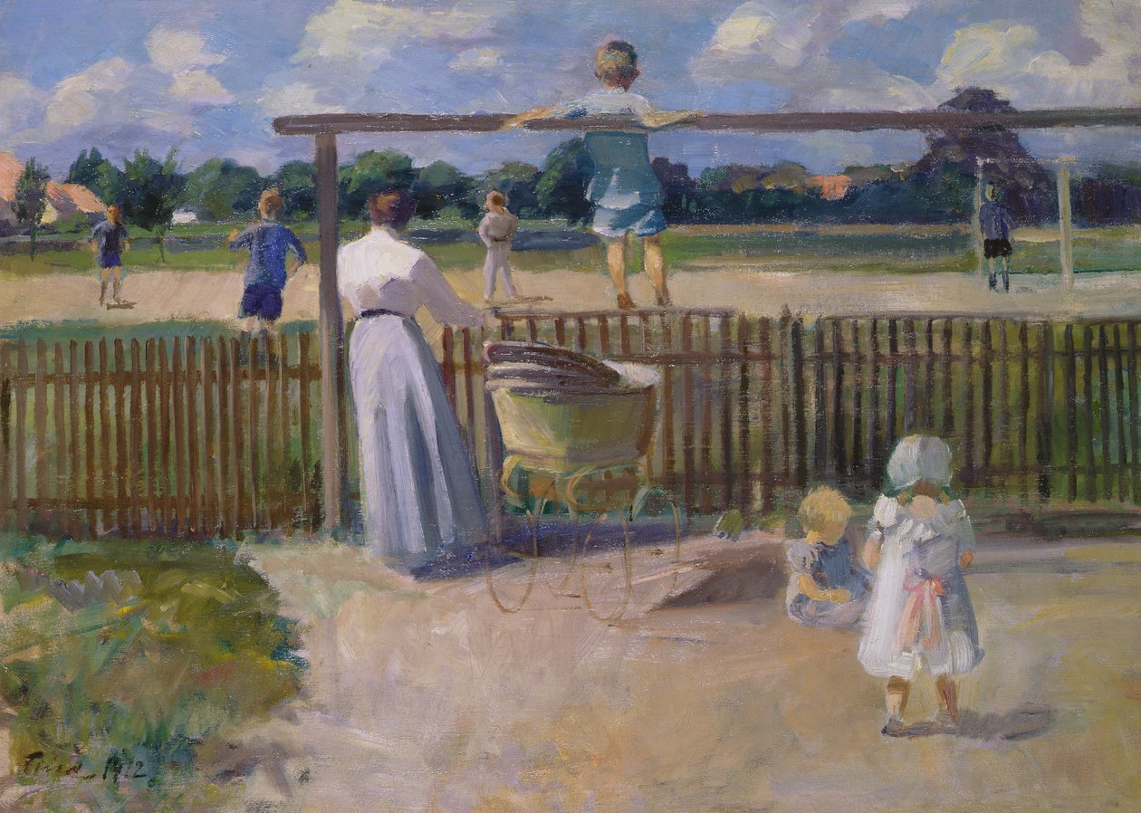 Fotbalový zápas, 1912 od Ludvig Find