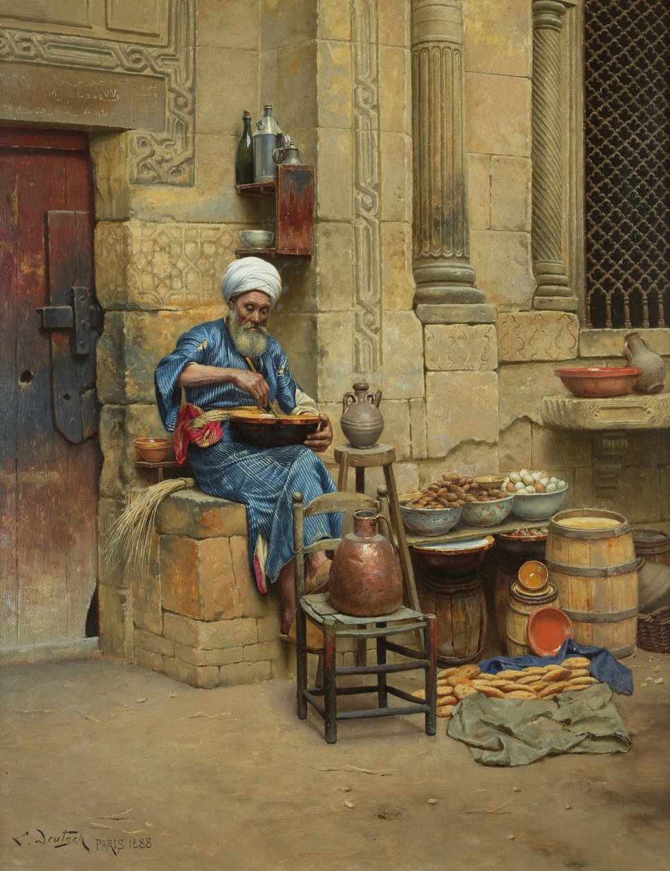 Pouliční obchodník, 1888 od Ludwig Deutsch