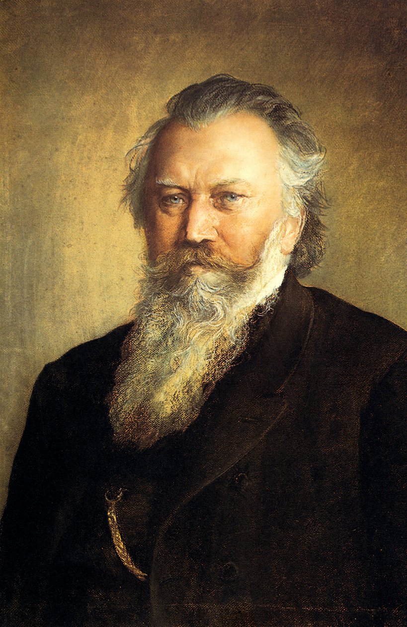 Portrét Johannese Brahmse, 1891 od Ludwig Michalek