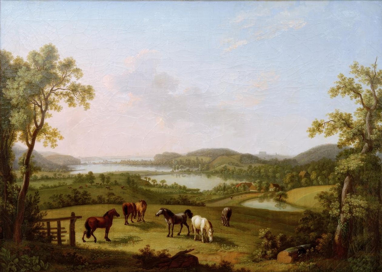 Jezero Plöner See z Bösdorfu od Ludwig Philipp Strack