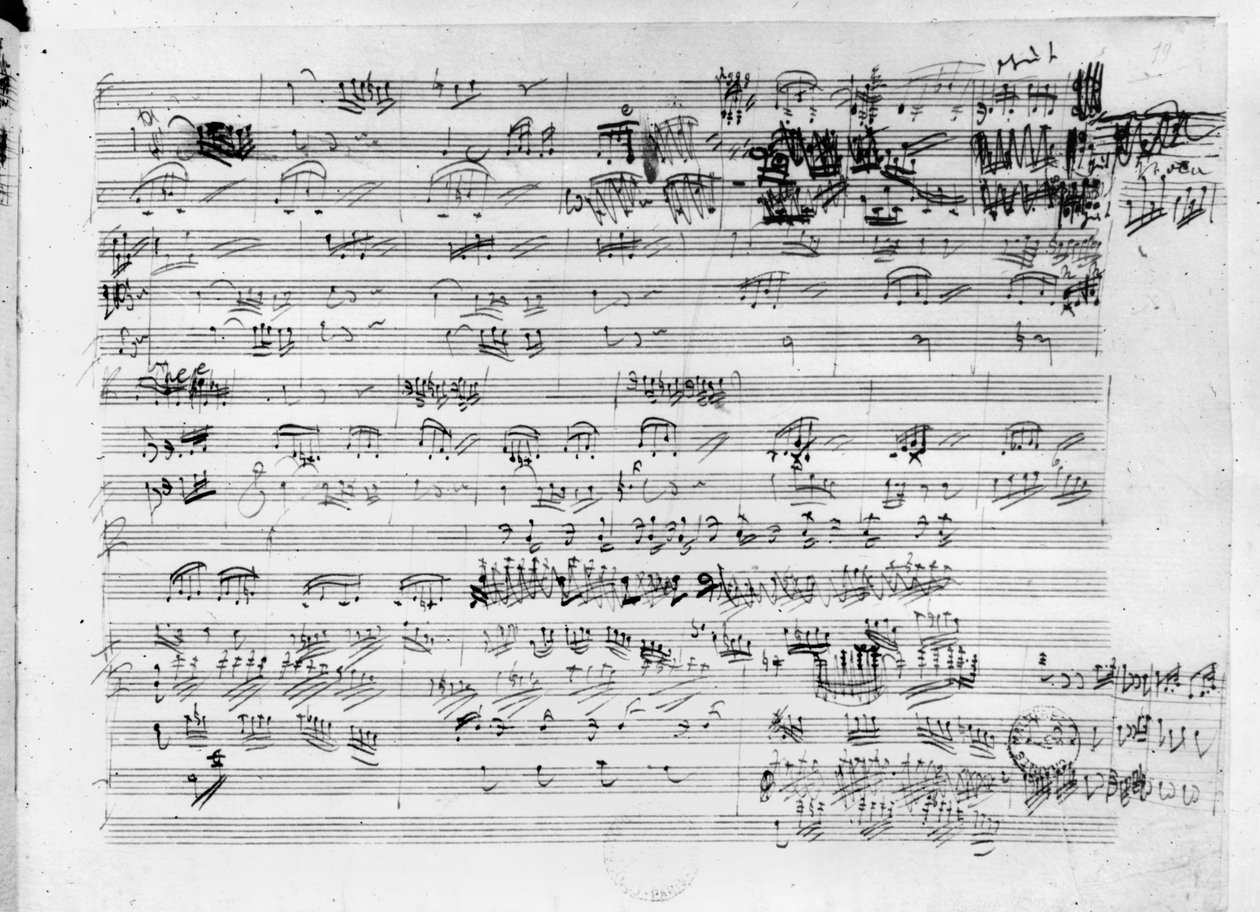 Podpisová výsledková listina pro Trio mi bemol opus 3 od Ludwig van Beethoven
