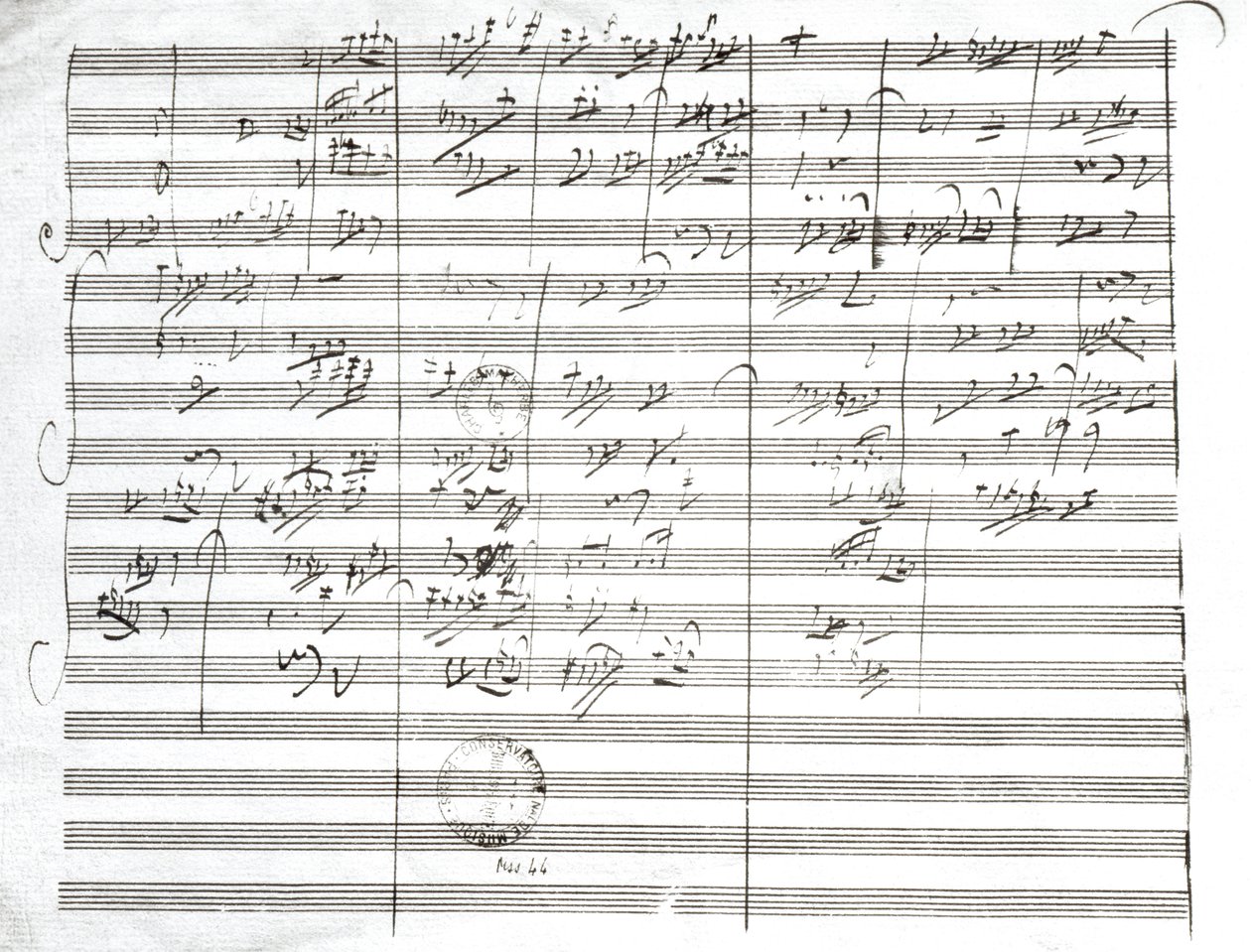 Partitura pro 3. větu 5. symfonie od Ludwig van Beethoven