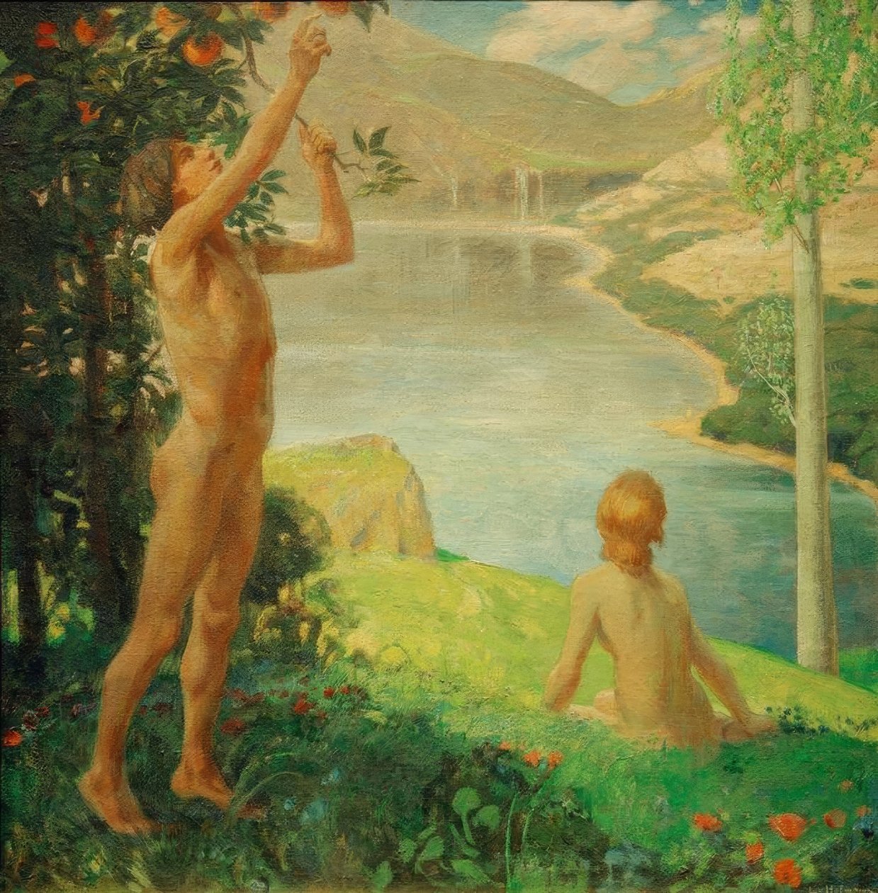 Idyla od Ludwig von Hofmann