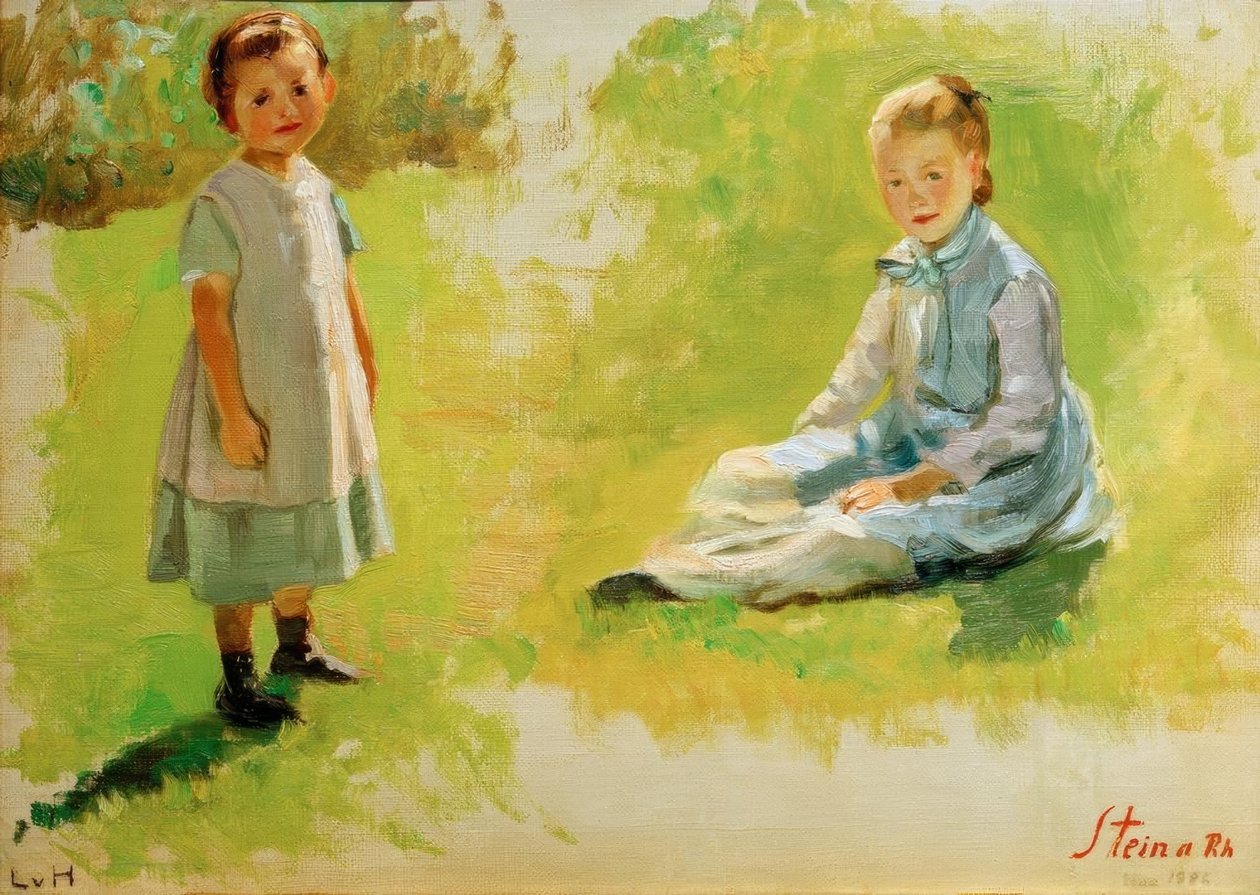 Studie dětské čtyřhry od Ludwig von Hofmann