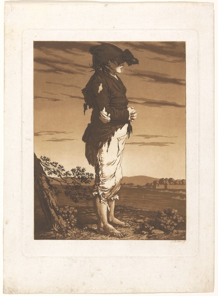 Žebrácké dítě od Ludwig Buchhorn