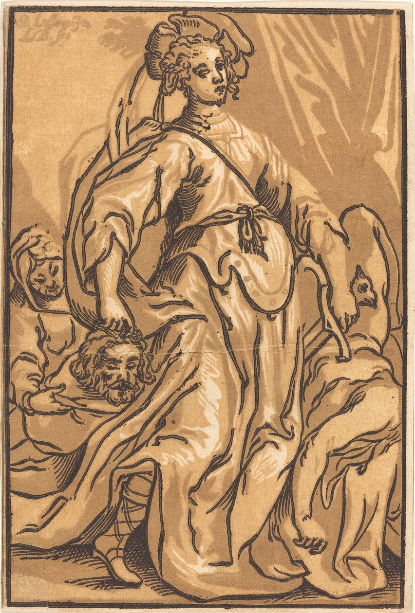 Judith a Holofernes od Ludwig Büsinck after Georges Lallemand