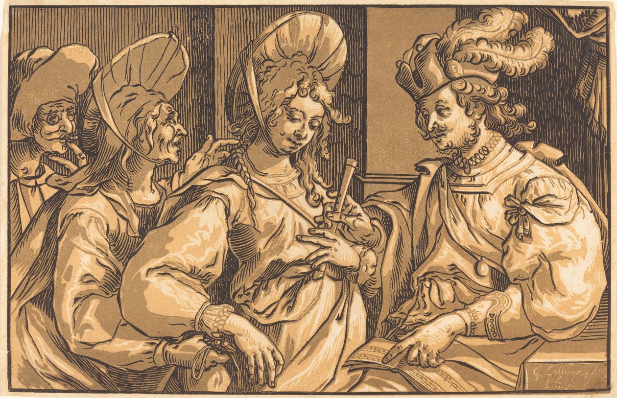 Prokurista od Ludwig Büsinck after Georges Lallemand