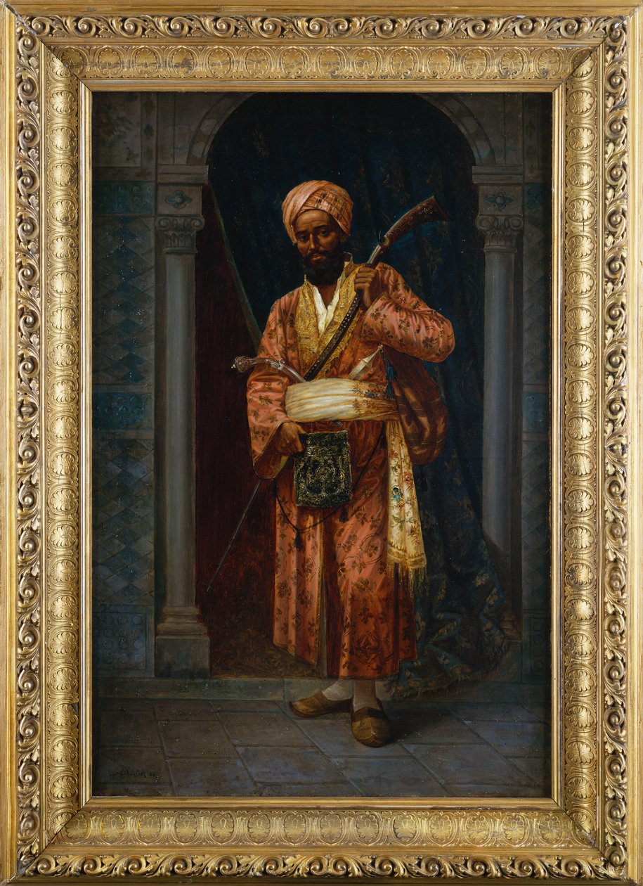 Arabská garda (olej na plátně) od Ludwig Deutsch