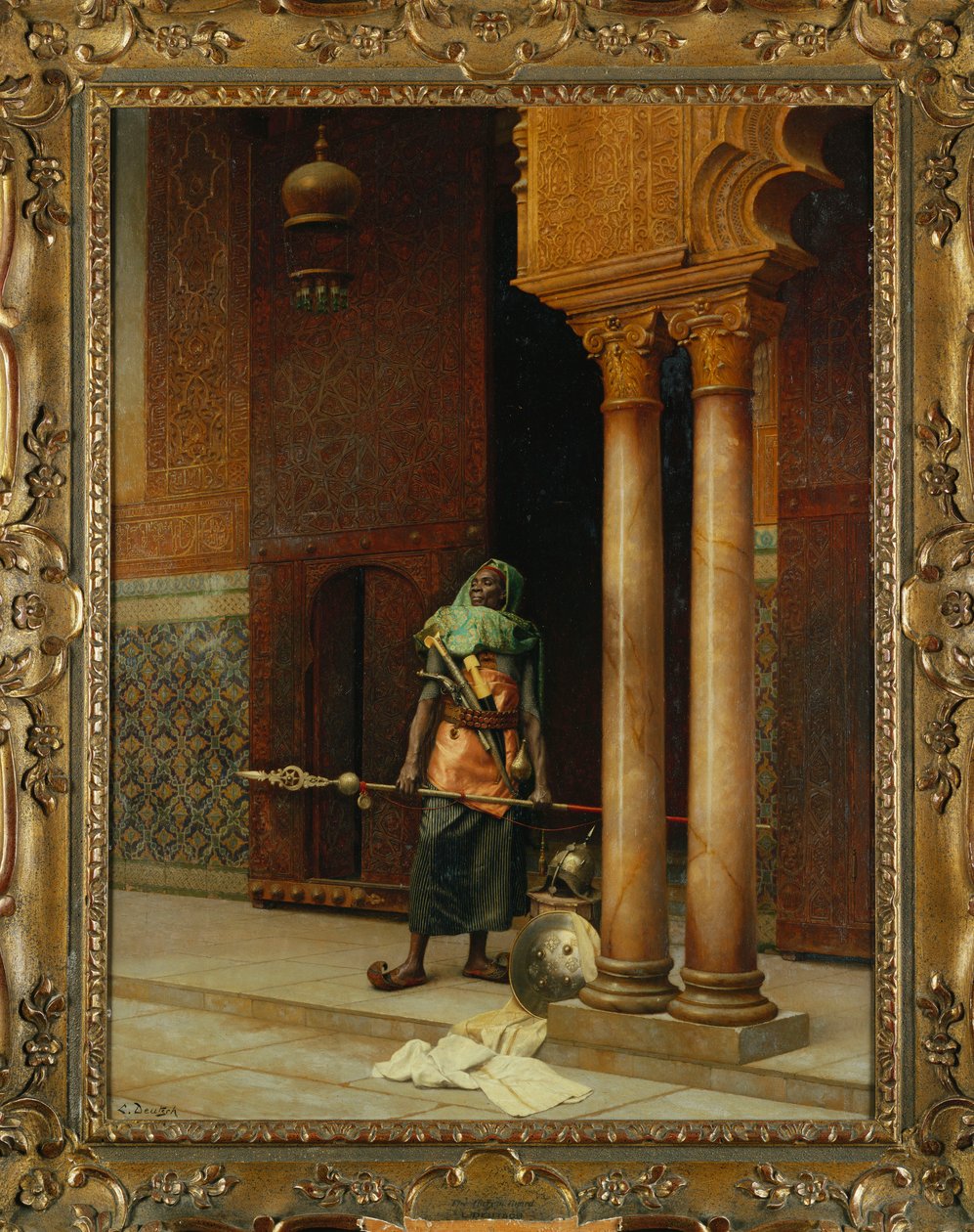 The Harem Guard (olej na plátně) od Ludwig Deutsch