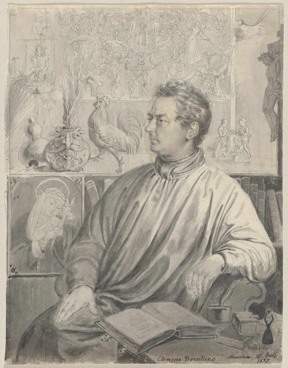 Clemens Brentano od Ludwig Emil Grimm