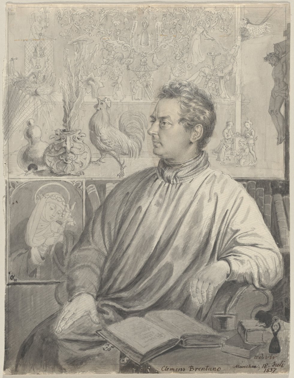 Clemens Brentano od Ludwig Emil Grimm