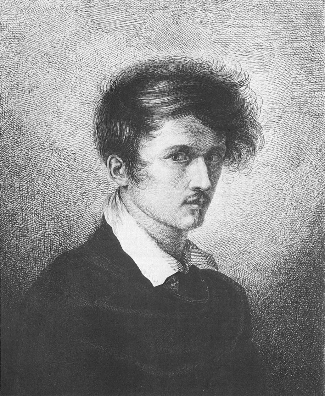 Autoportrét, 1813 od Ludwig Emil Grimm