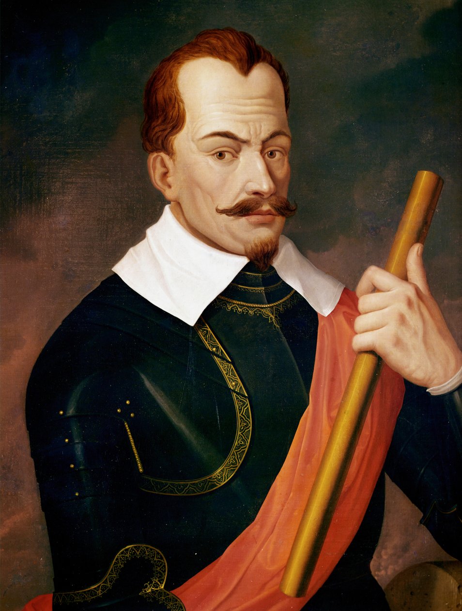 Albrecht Valdštejn, vévoda frýdlantský, císařský polní maršál za třicetileté války, zavražděný vlastními důstojníky 1634 v Egeru ... (malba na plátně) od Ludwig Ferdinand Schnorr von Carolsfeld