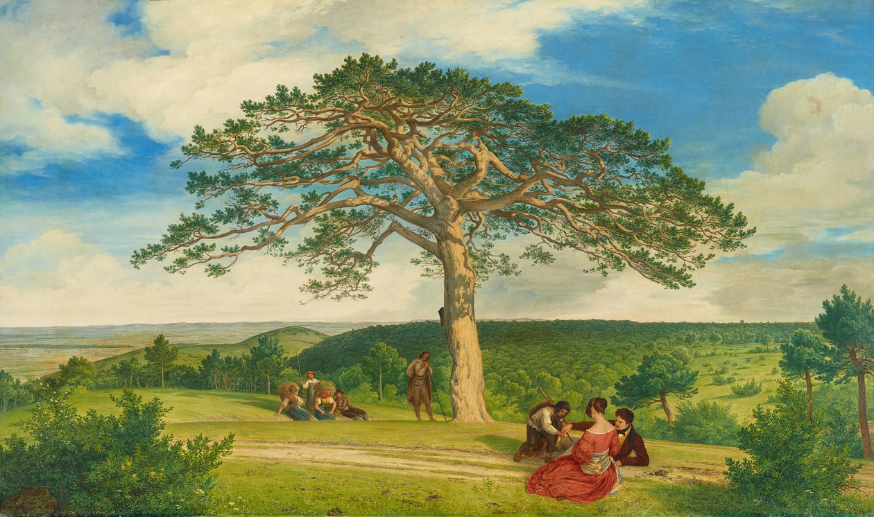 Breite Föhre vedle Brühl u Mödlingu od Ludwig Ferdinand Schnorr von Carolsfeld