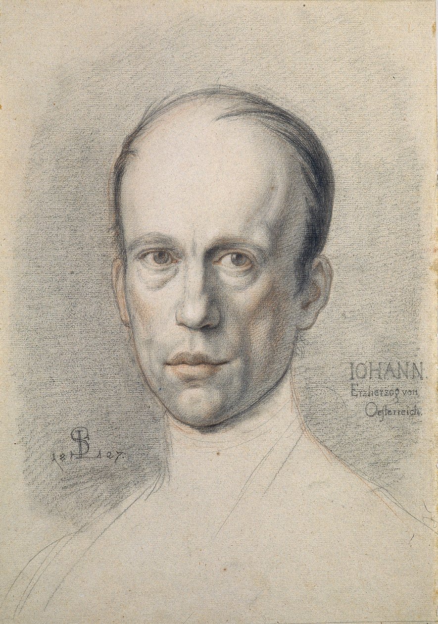 Portrét arcivévody Jana Rakouského, Schnorr von Carolsfeld, Ludwig Ferdinand od Ludwig Ferdinand Schnorr von Carolsfeld