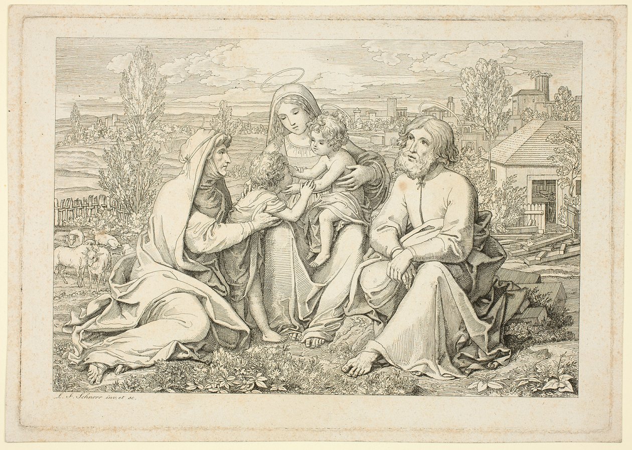 Svatá rodina od Ludwig Ferdinand Schnorr von Carolsfeld