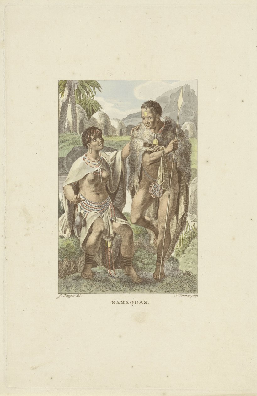 Nama z jižní Afriky Namaquas (název na objektu) od Ludwig Gottlieb Portman